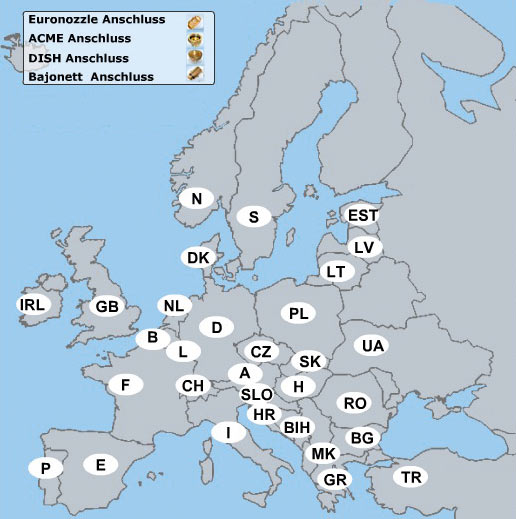 LPG map europe